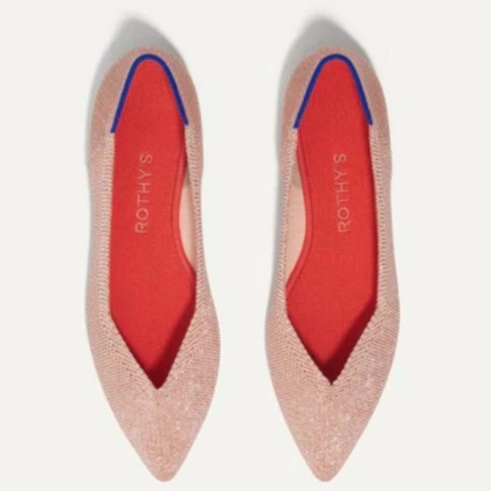 Rothy's The Point In Rose Metallic